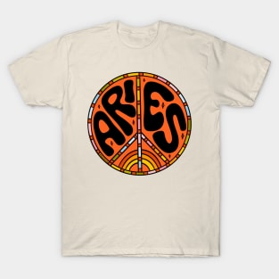 Aries Peace Sign T-Shirt